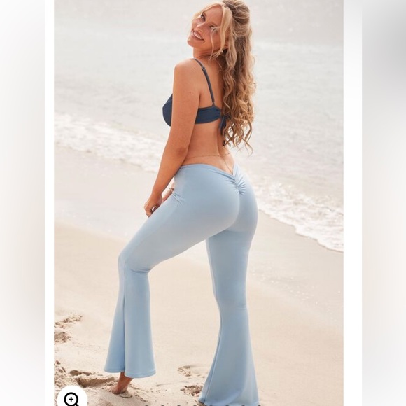 CLEARANCE Camille Kostek Flare Leg Beach Pants - Picture 2 of 6